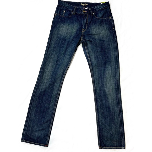 SOLD NWT Robert Graham Dark Blue Soft Classic - Yates Men’s Jeans 32 x 34 - Picture 2 of 14